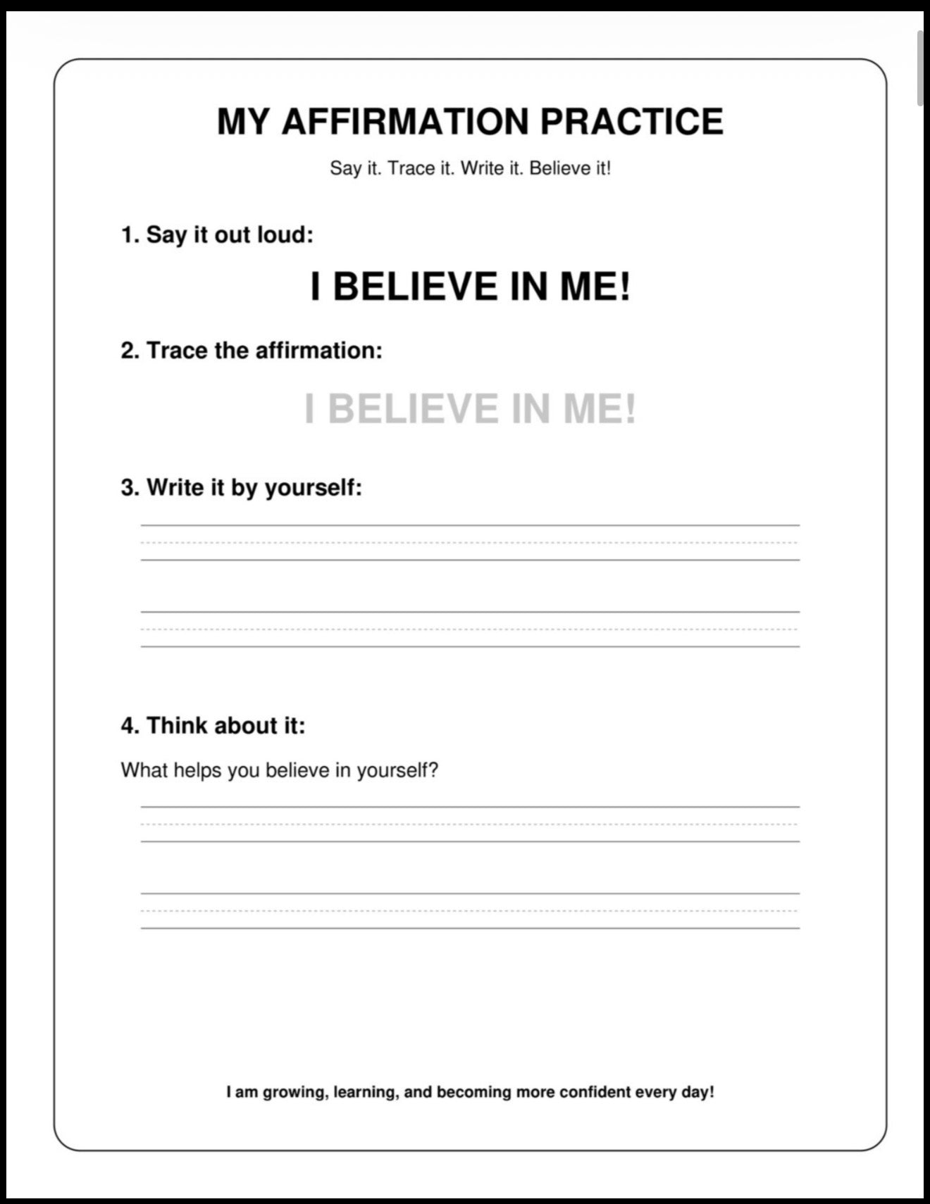 I Am Amazing! A Positive Affirmation Coloring Book for Black Girls Ages 4–8