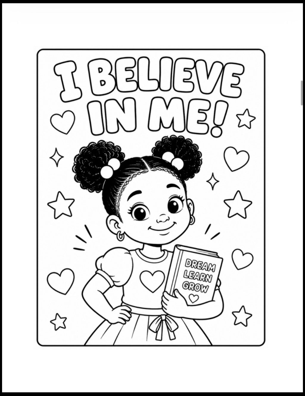 I Am Amazing! A Positive Affirmation Coloring Book for Black Girls Ages 4–8