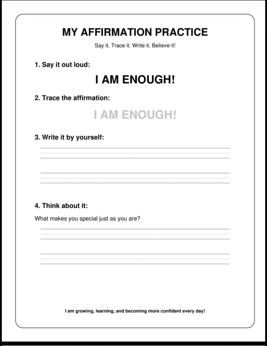 I Am Amazing! A Positive Affirmation Coloring Book for Black Girls Ages 4–8
