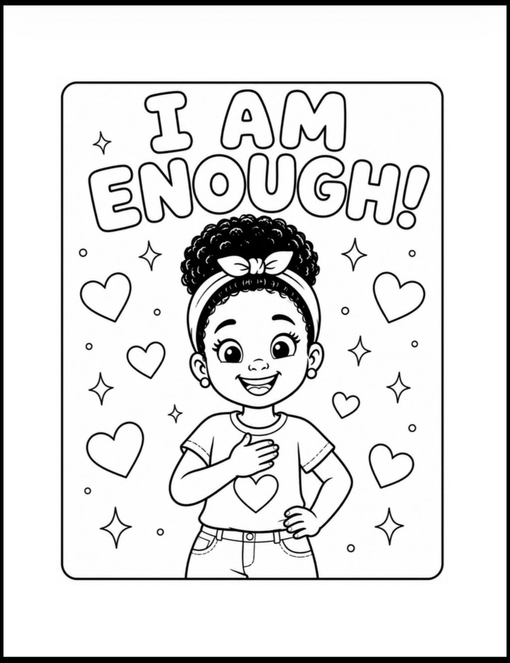 I Am Amazing! A Positive Affirmation Coloring Book for Black Girls Ages 4–8