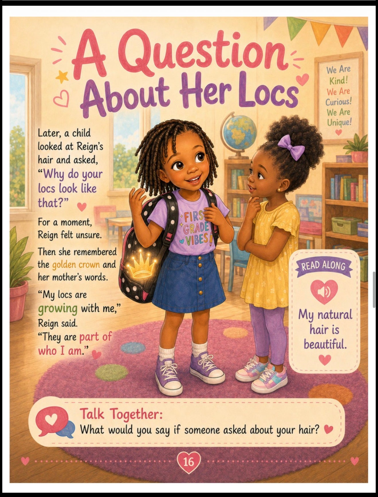 Reign and the Mystery of Me: A Story About Loving Her Locs, Her Family, and Herself
